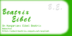 beatrix eibel business card